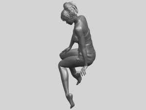 naked girl e04 Modèles 3D en vedette