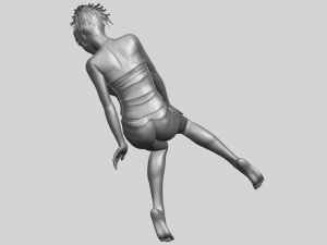 naked girl e04 Modèles 3D en vedette