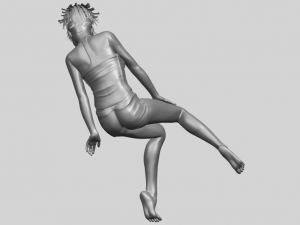 naked girl e04 Modèles 3D en vedette