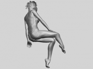naked girl e04 Modèles 3D en vedette