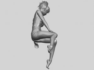 naked girl e04 Modèles 3D en vedette