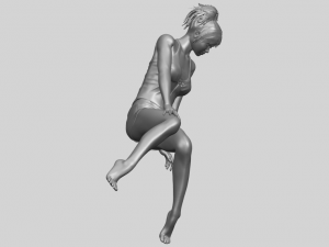 naked girl e04 Modèles 3D en vedette