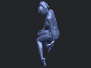 naked girl e04 Modèles 3D en vedette