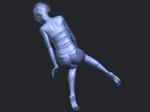 naked girl e04 Modèles 3D en vedette