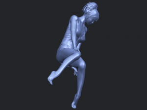 naked girl e04 Modèles 3D en vedette