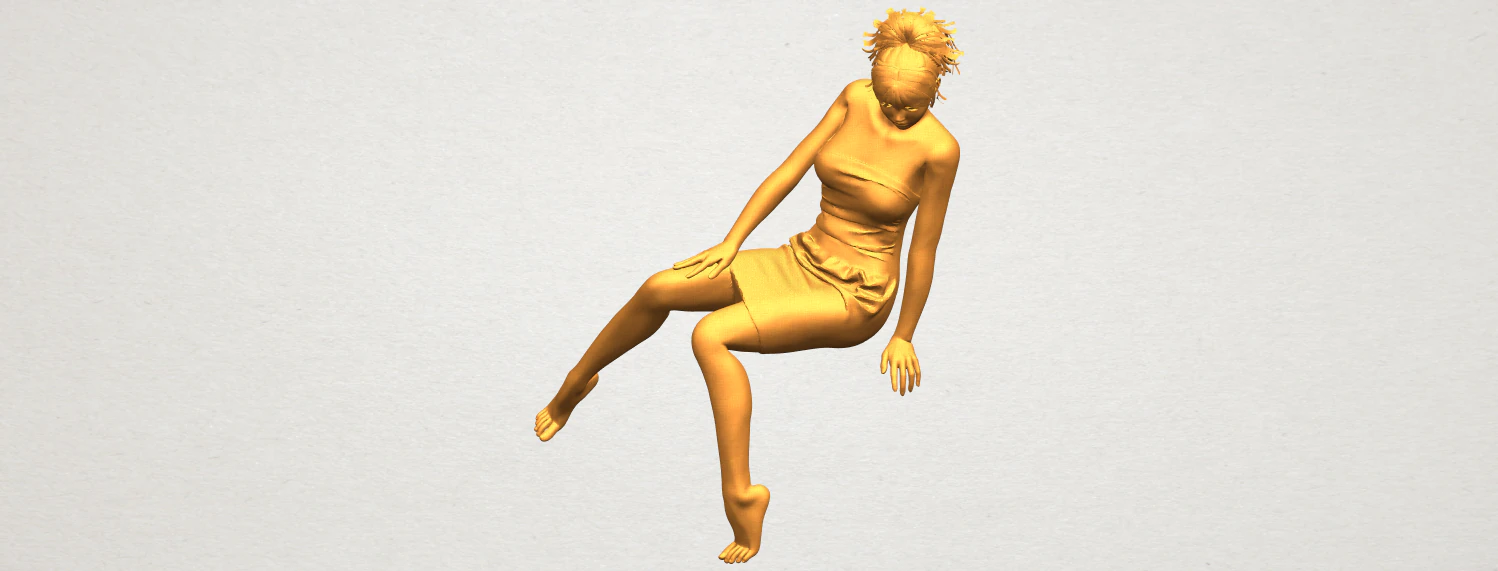 naked girl e07 3D Print Model .c4d .max .obj .3ds .fbx .stl .blend 