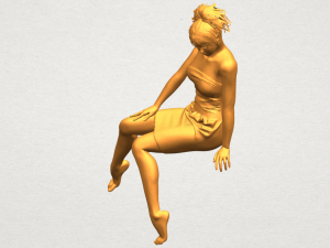 naked girl e07 3D-Druckmodell
