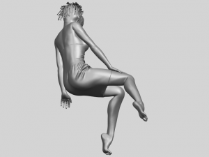 naked girl e07 3D-Druckmodell