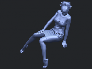 naked girl e07 3D-Druckmodell