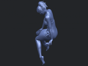 naked girl e07 3D-Druckmodell