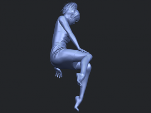 naked girl e07 3D-Druckmodell