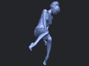 naked girl e07 3D-Druckmodell