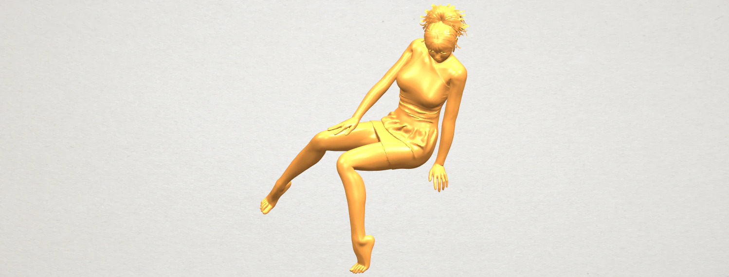 naked girl e05 3D Print Model .c4d .max .obj .3ds .fbx .stl .blend 