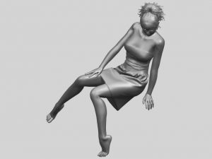naked girl e06 3D-Druckmodell