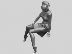 naked girl e06 3D-Druckmodell