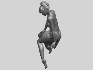 naked girl e06 3D-Druckmodell