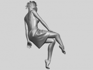 naked girl e06 3D-Druckmodell