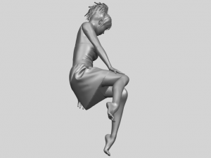 naked girl e06 3D-Druckmodell