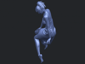 naked girl e06 3D-Druckmodell