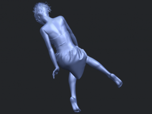 naked girl e06 3D-Druckmodell