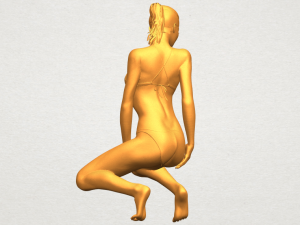 naked girl d04 3D Принт Модель