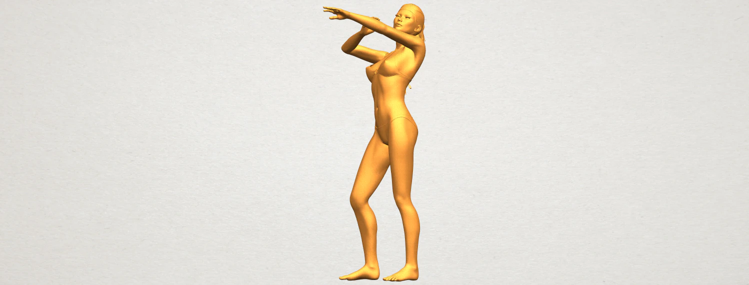 naked girl d05 3D Print Model .c4d .max .obj .3ds .fbx .stl .blend 