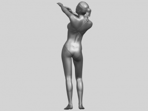naked girl d05 Model Cetak 3D