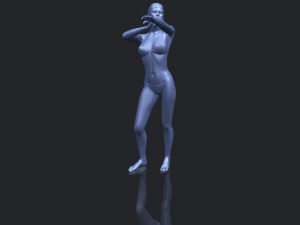 naked girl d05 Model Cetak 3D