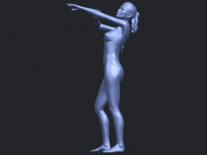 naked girl d05 Model Cetak 3D