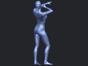naked girl d05 Model Cetak 3D