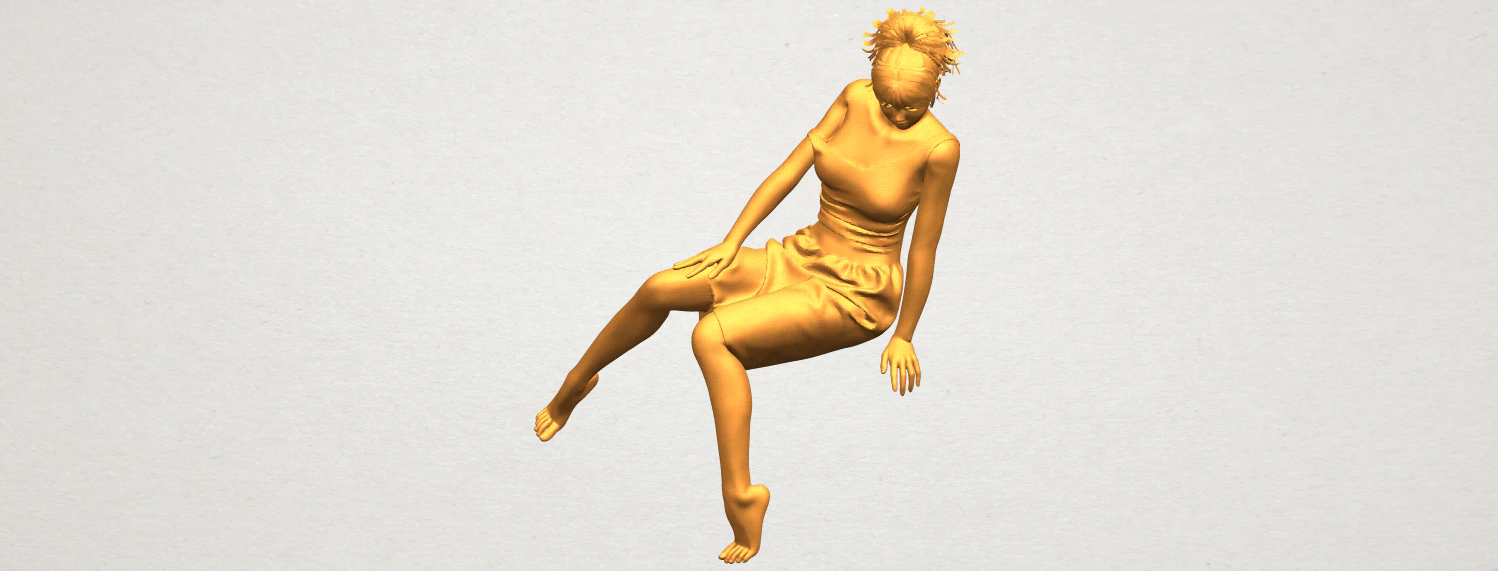 naked girl e08 3D Print Model .c4d .max .obj .3ds .fbx .stl .blend 