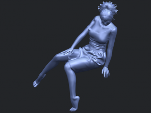 naked girl e08 Modelo de Impressão 3D