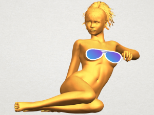 naked girl f01 3D Print Model