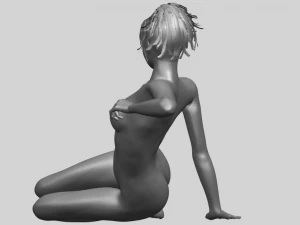 naked girl f01 3D Print Model