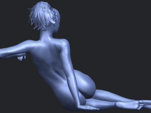 naked girl f01 3D प्रिंट मॉडल