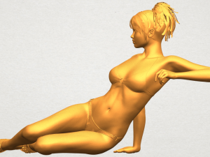 naked girl f02 Modello di stampa 3D
