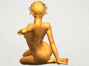 naked girl f02 Modello di stampa 3D