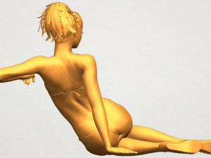 naked girl f02 Modello di stampa 3D