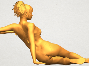 naked girl f02 Modello di stampa 3D