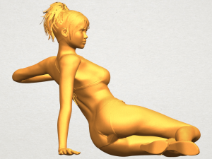 naked girl f02 Modello di stampa 3D