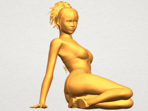 naked girl f02 Modello di stampa 3D