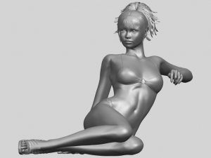 naked girl f02 Modello di stampa 3D