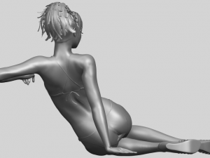 naked girl f02 Modello di stampa 3D