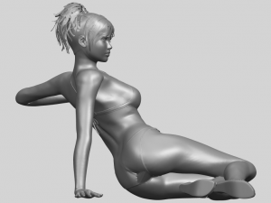 naked girl f02 Modello di stampa 3D