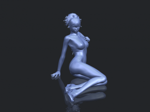 naked girl f02 Modello di stampa 3D