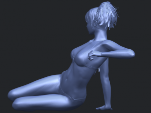 naked girl f02 Modello di stampa 3D