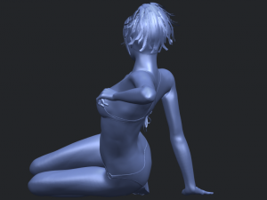 naked girl f02 Modello di stampa 3D