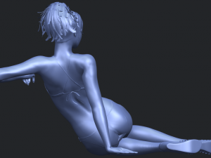 naked girl f02 Modello di stampa 3D