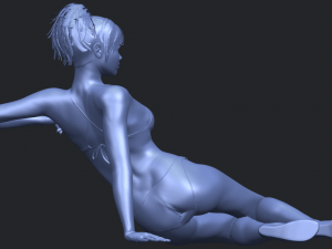 naked girl f02 Modello di stampa 3D