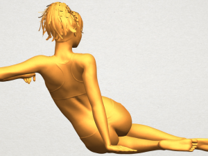 naked girl f03 Model Cetak 3D